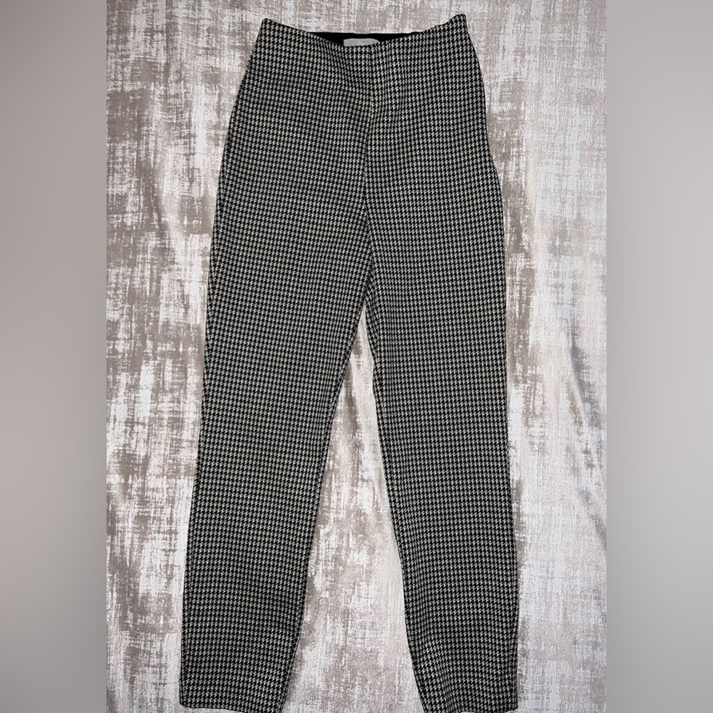 Tan & Black Herringbone Pants